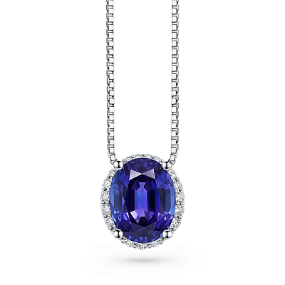 Pendant with tanzanite and diamonds