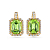 Earrings with peridots and diamonds