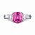 Ring with spinel and diamonds