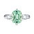 Ring with mint tourmaline and diamonds