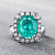 Ring with paraiba tourmaline and diamonds