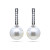 Earrings with South Sea pearls and diamonds