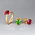 Ring with rubellite tourmaline