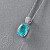 Pendant with  paraiba tourmaline and diamond