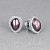 Stud earrings with Tahitian keshi pearls and diamonds