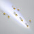 Stud earrings with golden South Sea pearls and diamonds
