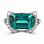 Ring with Lagoon tourmaline and diamonds