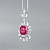 Pendant with spinel and diamonds