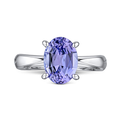 Ring with lavender tanzanite