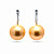 Earrings with golden South Sea pearls