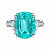 Ring with paraiba tourmaline and diamonds