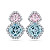 Earrings with morganites, aquamarines and diamonds