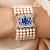 Bracelet with blue sapphire and Akoya pearls