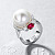 Ring with South Sea pearl, spinel, and diamonds