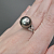 Ring with Tahitian pearl and diamonds