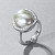 Ring with South Sea baroque pearl and diamonds
