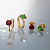 Ring with apple-green paraiba tourmaline