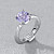 Ring with lavender tanzanite