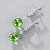 Earrings with peridots and diamonds