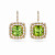 Earrings with olivines and diamonds