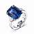  Ring with purple spinel and diamonds