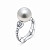 Ring with South Sea pearl and diamonds