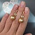 Earrings with golden South Sea pearls and diamonds