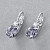 Earrings with spinels and diamonds