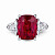 Ring with Mahenge spinel and diamonds