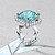  Ring with aquamarine and diamonds