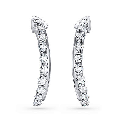 Earrings with diamonds