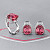 Earrings with pink tourmalines and diamonds
