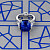 Ring with Royal Blue sapphire and diamonds