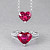 Pendant with spinel and diamond