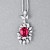 Pendant with spinel and diamonds