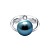 Ring with Tahitian pearl and diamonds