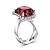 Ring with rubellite tourmaline and diamonds