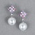 Earrings with South Sea pearls, sapphires and diamonds