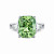 Ring with grossular garnet and diamonds