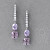 Earrings with spinels and diamonds