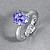 Ring with lavender tanzanite