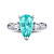 Ring with paraiba tourmaline and diamonds