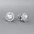 Stud earrings with South Sea keshi pearls and diamonds