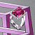 Ring with rubellite tourmaline and diamonds
