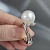 Ring with South Sea pearl and diamonds