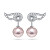 Earrings with Akoya pearls and diamonds