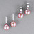 Earrings with freshwater pearls and diamonds