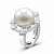 Ring with South Sea pearl and diamonds