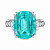 Ring with paraiba tourmaline and diamonds