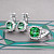 Ring with green tourmaline and diamonds